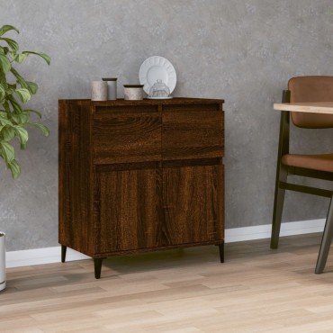 vidaXL Μπουφές Καφέ Δρυς 60x35x70cm από Επεξεργασμένο Ξύλο 1 τεμ.