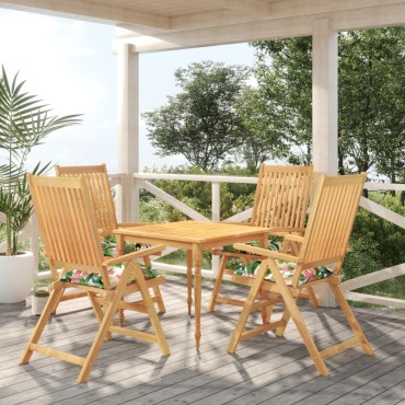 vidaXL Μαξιλάρια Καρέκλας 4 τεμ. Πολύχρωμα 50x50x7cm Υφασμάτινα