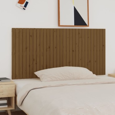 vidaXL Κεφαλάρι Τοίχου Μελί 185x3x90cm από Μασίφ Ξύλο Πεύκου 1 τεμ.