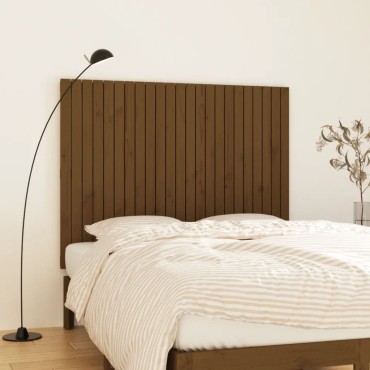 vidaXL Κεφαλάρι Τοίχου Μελί 146,5x3x110cm από Μασίφ Ξύλο Πεύκου 1 τεμ.