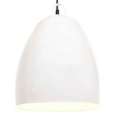 vidaXL Φωτιστικό Industrial Στρογγυλό 25 W Λευκό 42 εκ. Ε27