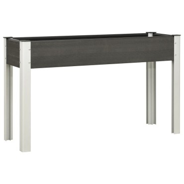 vidaXL Ζαρντινιέρα Κήπου Υπερυψωμένη Γκρι 120x 40 x 75 εκ. από WPC