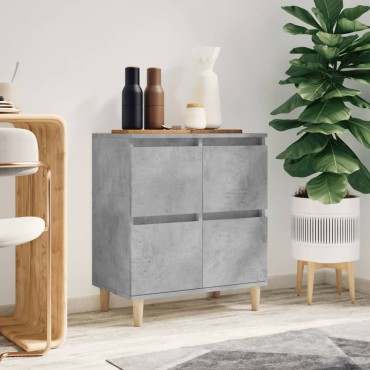 vidaXL Ντουλάπι Γκρι Σκυροδέματος 60x35x70cm Επεξεργασμένο Ξύλο 1 τεμ.