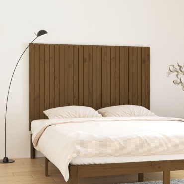 vidaXL Κεφαλάρι Τοίχου Μελί 166x3x110cm από Μασίφ Ξύλο Πεύκου 1 τεμ.