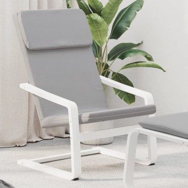 vidaXL Πολυθρόνα Relax Ανοιχτό Γκρι Υφασμάτινη 59x82x98cm 1 τεμ.