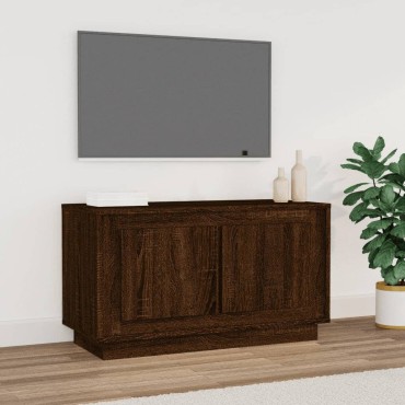 vidaXL Έπιπλο Τηλεόρασης Καφέ Δρυς 80x35x45cm Επεξεργασμένο Ξύλο