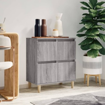 vidaXL Ντουλάπι Γκρι Sonoma 60x35x70cm από Επεξεργασμένο Ξύλο 1 τεμ.