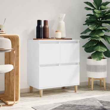 vidaXL Συρταριέρα Λευκή 60x35x70cm από Επεξεργασμένο Ξύλο 1 τεμ.