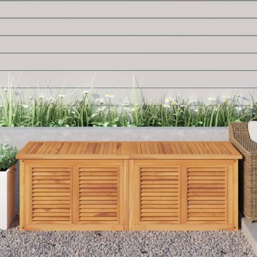 vidaXL Μπαούλο Αποθήκευσης Κήπου με Τσάντα 150x50x55cm Μασίφ Ξύλο Teak 1 τεμ.