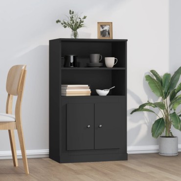 vidaXL Ντουλάπι Μαύρο 60x35,5x103,5cm από Επεξεργασμένο Ξύλο 1 τεμ.