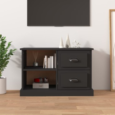 vidaXL Έπιπλο Τηλεόρασης Μαύρο 73x35,5x47,5cm Επεξεργασμένο Ξύλο