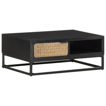vidaXL Τραπεζάκι Σαλονιού 90x60x35cm από Μασίφ Ξύλο Μάνγκο 1 τεμ.