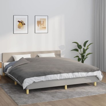 vidaXL Κουβέρτα Βαρύτητας με Κάλυμμα Γκρι 155x220 εκ. 11 κ. Υφασμάτινη