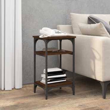 vidaXL Βοηθητικό Τραπέζι Καφέ Δρυς 35x30x60cm Επεξεργασμένο Ξύλο 1 τεμ.