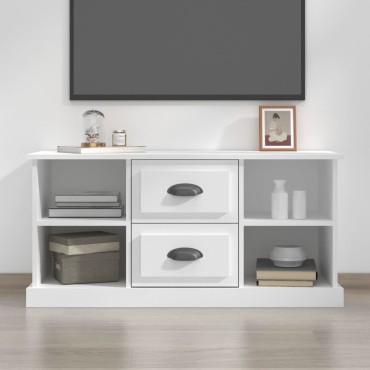 vidaXL Έπιπλο Τηλεόρασης Λευκό 99,5x35,5x48cm Επεξεργασμένο Ξύλο