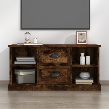 vidaXL Έπιπλο Τηλεόρασης Καπνιστή Δρυς 99,5x35,5x48cm Επεξ. Ξύλο