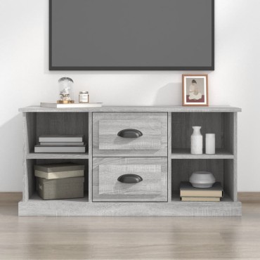 vidaXL Έπιπλο Τηλεόρασης Γκρι Sonoma 99,5x35,5x48cm από Επεξεργ. Ξύλο