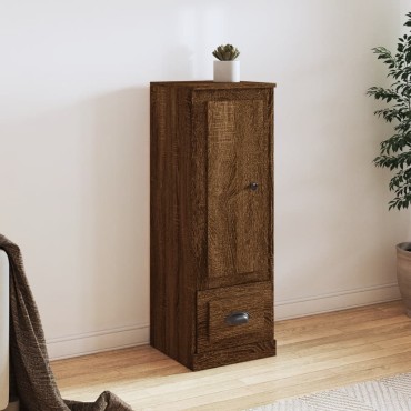 vidaXL Ντουλάπι Καφέ δρυς 36x35,5x103,5cm από Επεξεργασμένο Ξύλο 1 τεμ.