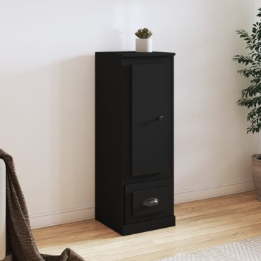vidaXL Ντουλάπι Μαύρο 36x35,5x103,5cm από Επεξεργασμένο Ξύλο 1 τεμ.