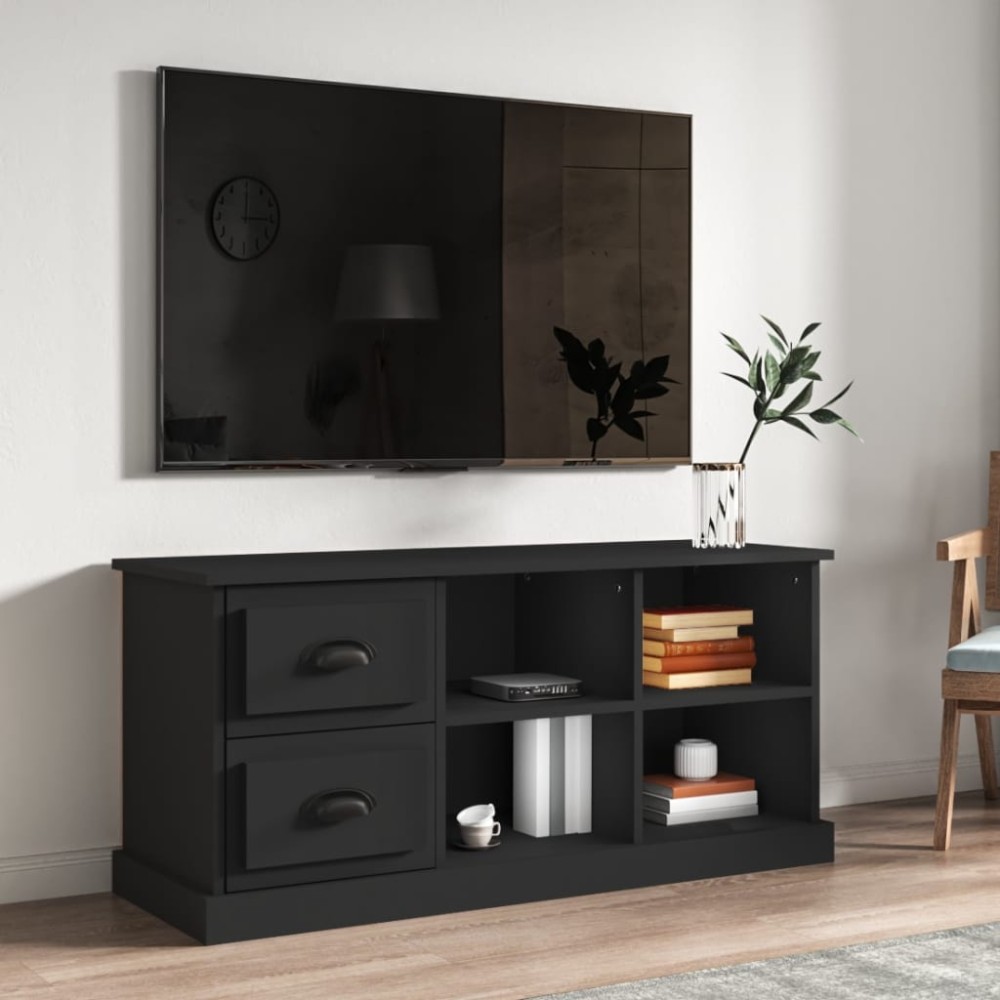 vidaXL Έπιπλο Τηλεόρασης Μαύρο 102x35,5x47,5cm Επεξεργασμένο Ξύλο