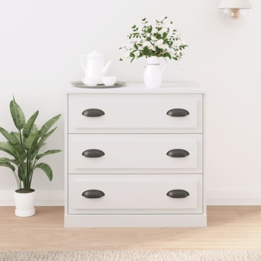 vidaXL Ντουλάπι Λευκό 70x35,5x67,5cm από Επεξεργασμένο Ξύλο 1 τεμ.