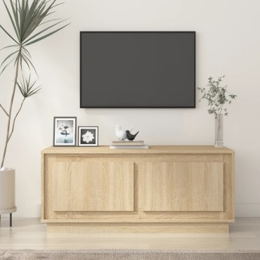 vidaXL Τραπεζάκι Σαλονιού Sonoma Δρυς 102x50x44cm Επεξεργασμένο Ξύλο 1 τεμ.