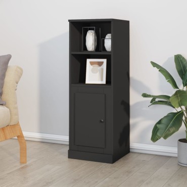 vidaXL Ντουλάπι Μαύρο 36x35,5x103,5cm από Επεξεργασμένο Ξύλο 1 τεμ.