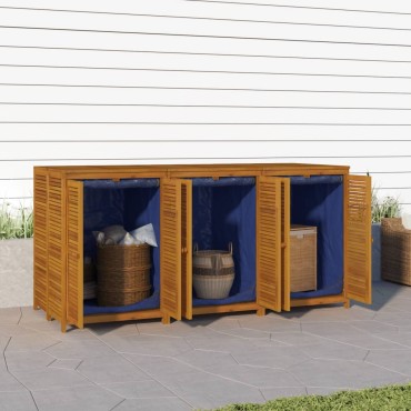 vidaXL Μπαούλο Αποθήκευσης Κήπου 210x87x104cm από Μασίφ Ξύλο Ακακίας 1 τεμ.