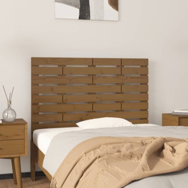 vidaXL Κεφαλάρι Τοίχου Μελί 81x3x63cm από Μασίφ Ξύλο Πεύκου 1 τεμ.
