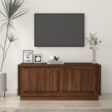 vidaXL Τραπεζάκι Σαλονιού Καφέ Δρυς 102x50x44cm Επεξεργασμένο Ξύλο 1 τεμ.