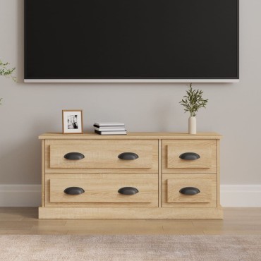 vidaXL Έπιπλο Τηλεόρασης Sonoma Δρυς 100x35,5x45cm Επεξ. Ξύλο