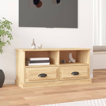 vidaXL Έπιπλο Τηλεόρασης Sonoma Δρυς 93x35,5x45cm Επεξ. Ξύλο