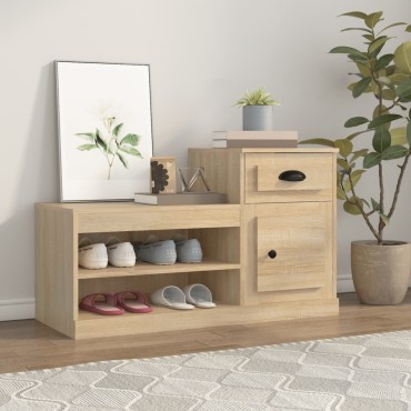 vidaXL Παπουτσοθήκη Sonoma Δρυς 100x42x60cm από Επεξεργασμένο Ξύλο