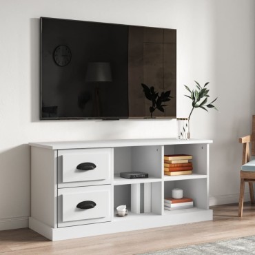 vidaXL Έπιπλο Τηλεόρασης Λευκό 102x35,5x47,5cm Επεξεργασμένο Ξύλο