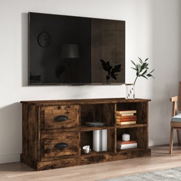 vidaXL Έπιπλο Τηλεόρασης Καπνιστή Δρυς 102x35,5x47,5 εκ. Επεξ. Ξύλο