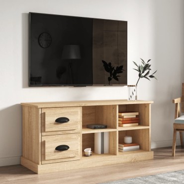 vidaXL Έπιπλο Τηλεόρασης Sonoma Δρυς 102x35,5x47,5cm Επεξ. Ξύλο