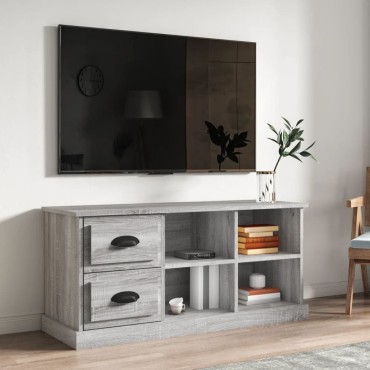 vidaXL Έπιπλο Τηλεόρασης Γκρι Sonoma 102x35,5x47,5cm Επεξεργ. Ξύλο