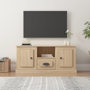vidaXL Έπιπλο Τηλεόρασης Sonoma Δρυς 100x35,5x45cm Επεξ. Ξύλο