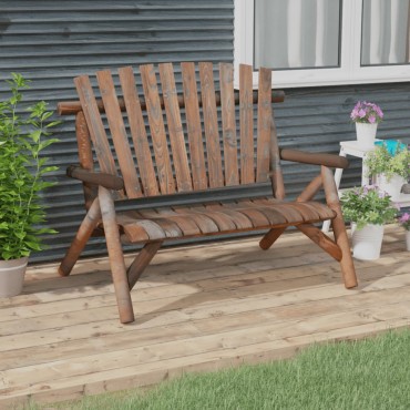 vidaXL Παγκάκι Κήπου Διθέσιο 119x85x98cm Μασίφ Ξύλο Ερυθρελάτης