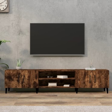 vidaXL Έπιπλο Τηλεόρασης Καπνιστή Δρυς 180x31,5x40cm Επεξ. Ξύλο