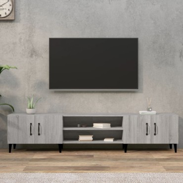 vidaXL Έπιπλο Τηλεόρασης Γκρι Sonoma 180x31,5x40cm από Επεξεργ. Ξύλο