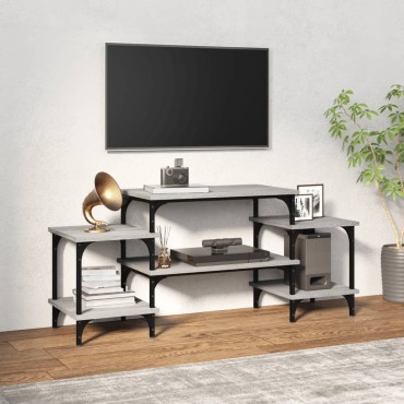 vidaXL Έπιπλο Τηλεόρασης Γκρι Sonoma 117x35x52cm Επεξεργασμένο Ξύλο