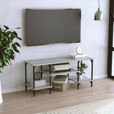 vidaXL Έπιπλο Τηλεόρασης Γκρι Sonoma 102x35x45,5cm από Επεξεργ. Ξύλο