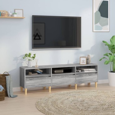 vidaXL Έπιπλο Τηλεόρασης Γκρι Sonoma 150x30x44,5cm από Επεξεργ. Ξύλο