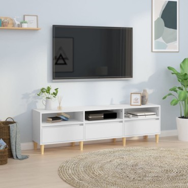 vidaXL Έπιπλο Τηλεόρασης Λευκό 150x30x44,5cm Επεξεργασμένο Ξύλο