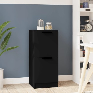 vidaXL Ντουλάπι Μαύρο 30x30x70cm από Επεξεργασμένο Ξύλο 1 τεμ.