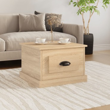 vidaXL Τραπεζάκι Σαλονιού Sonoma Δρυς 50x50x35cm Επεξεργασμένο Ξύλο 1 τεμ.