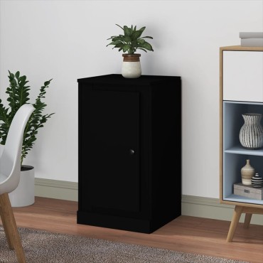 vidaXL Ντουλάπι Μαύρο 37,5x35,5x67,5cm από Επεξεργασμένο Ξύλο 1 τεμ.