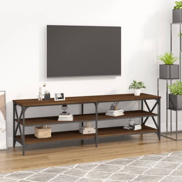 vidaXL Έπιπλο Τηλεόρασης Καφέ Δρυς 160x40x50cm Επεξεργασμένο Ξύλο