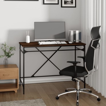 vidaXL Γραφείο Καφέ Δρυς 100x50x75cm από Επεξεργασμένο Ξύλο 1 τεμ.